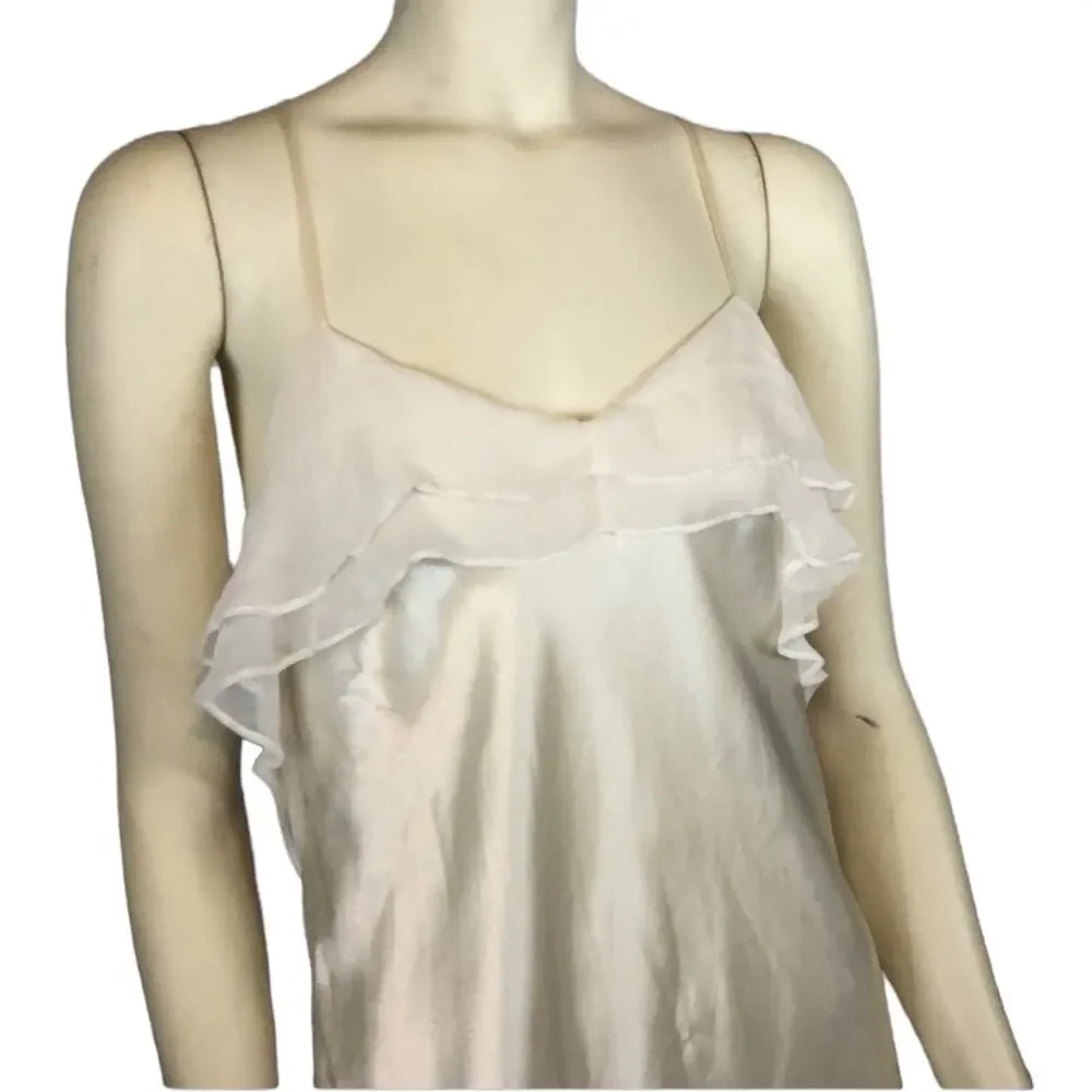 American Vintage retro romantic hidden fantasy ivory sheer slip size medium
